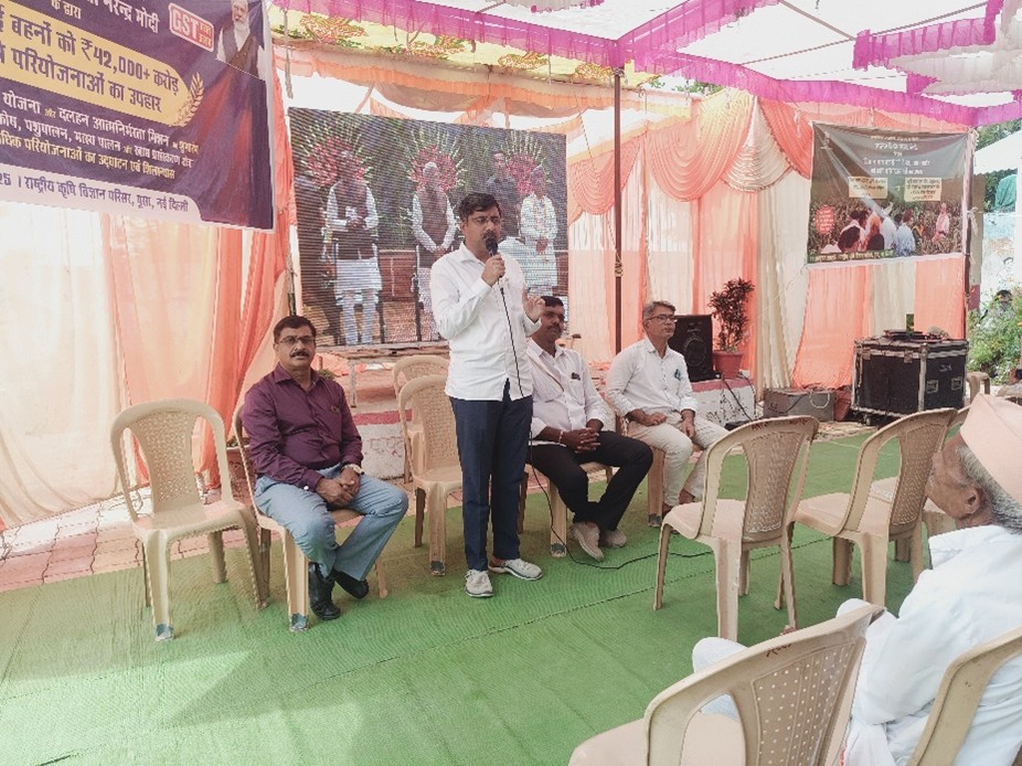 Shri Pratap Arunbhau Adsad, Hon’ble MLA, Amaravati, Maharashtra state Addressing the Farmers