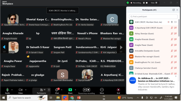 Online Lecture on “Educational initiatives Photo