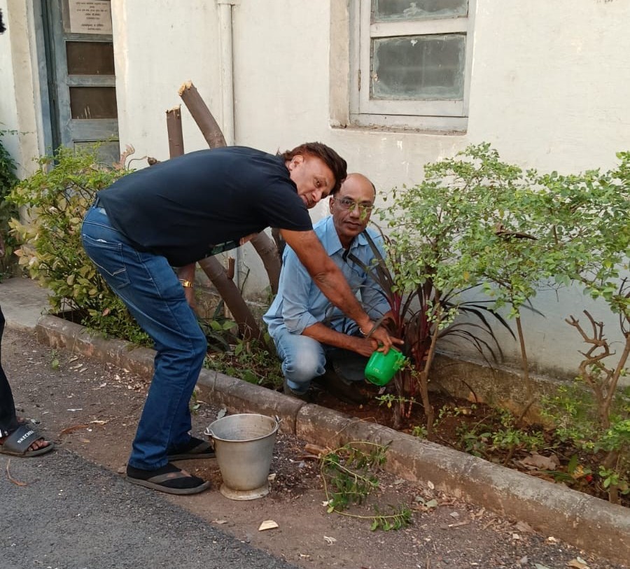 Plantation drive is organized at Regional Station, Surat photo