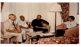 1995 वस्त्रों में भविष्य की प्रवृत्तियों पर संगोष्ठी में डॉ. आर. एस. परोदा, महानिदेशक, आईसीएआर द्वारा 19 जुलाई 1995 को भाग लिया गया
